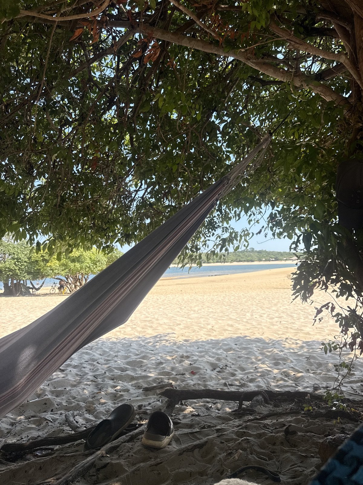 Praia do cajueiro em Santarém, Pará, Brasil